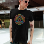 Illuminati Eye Of God Unisex Adult T-Shirt Chroma Clothing