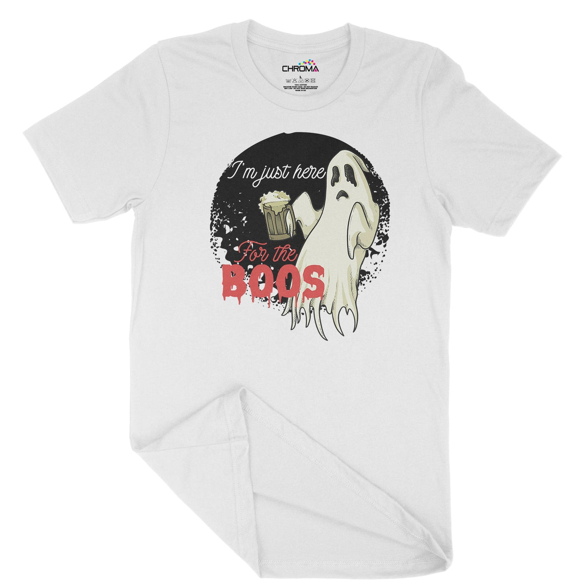 I'M Just Here For The Boo's Unisex Adult T-Shirt | Premium Halloween C Chroma Clothing