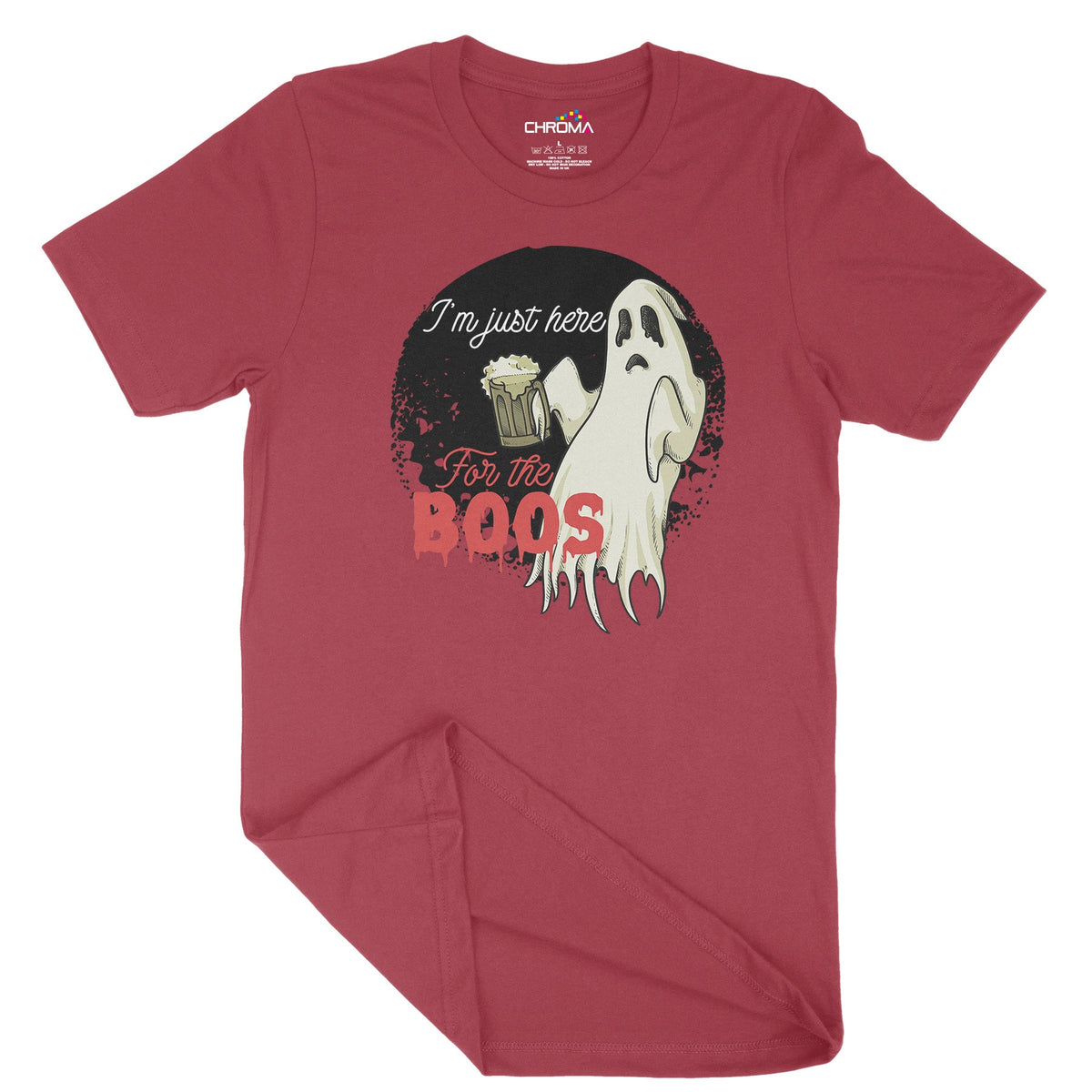 I'M Just Here For The Boo's Unisex Adult T-Shirt | Premium Halloween C Chroma Clothing