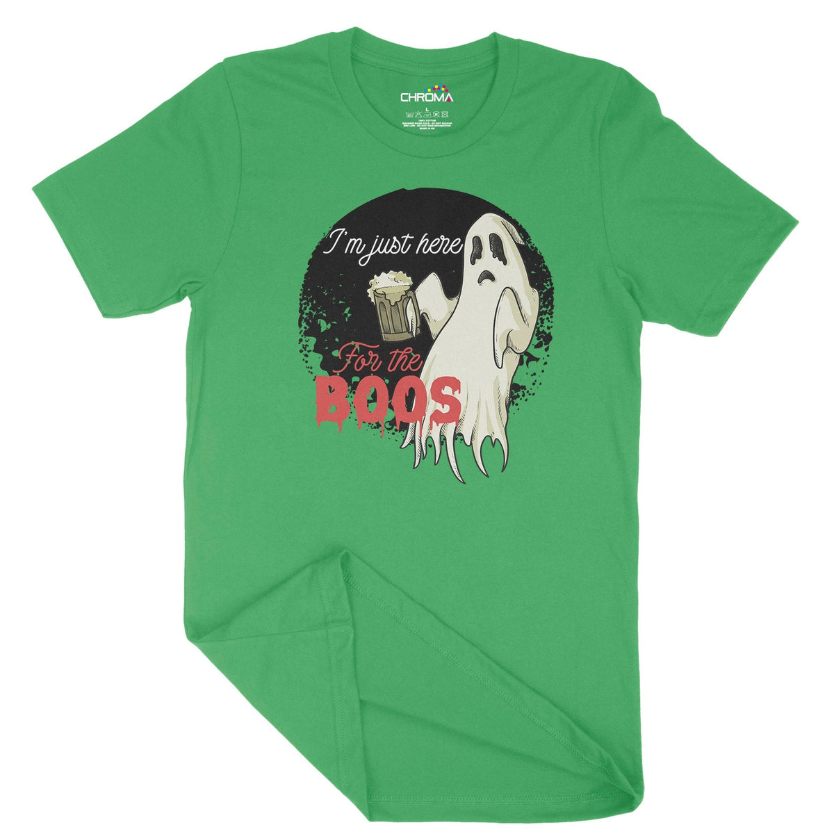 I'M Just Here For The Boo's Unisex Adult T-Shirt | Premium Halloween C Chroma Clothing