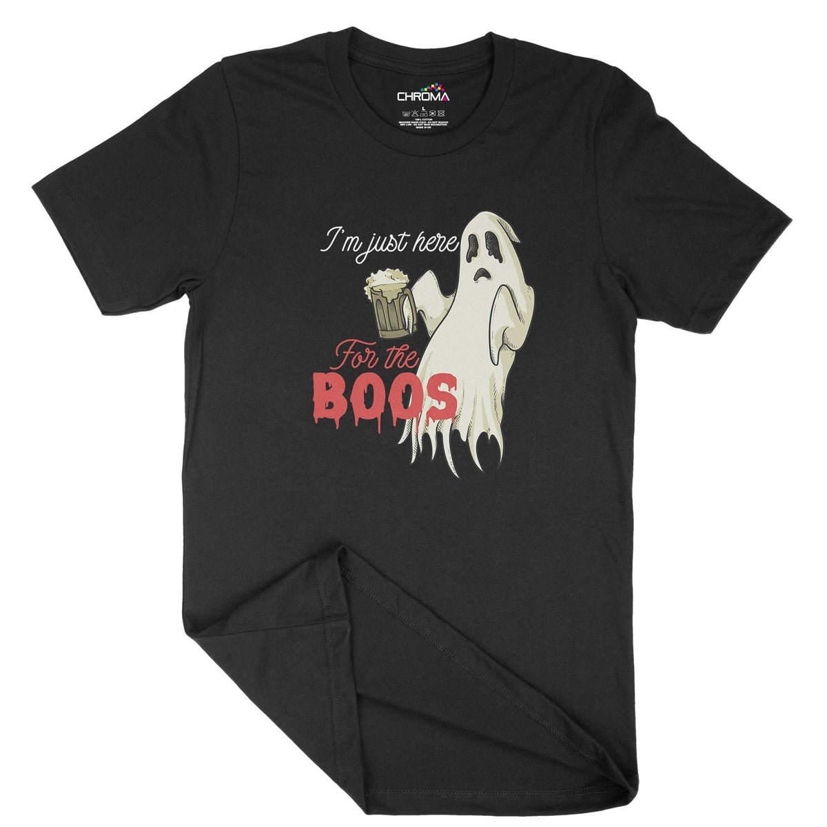 I'M Just Here For The Boo's Unisex Adult T-Shirt | Premium Halloween C Chroma Clothing