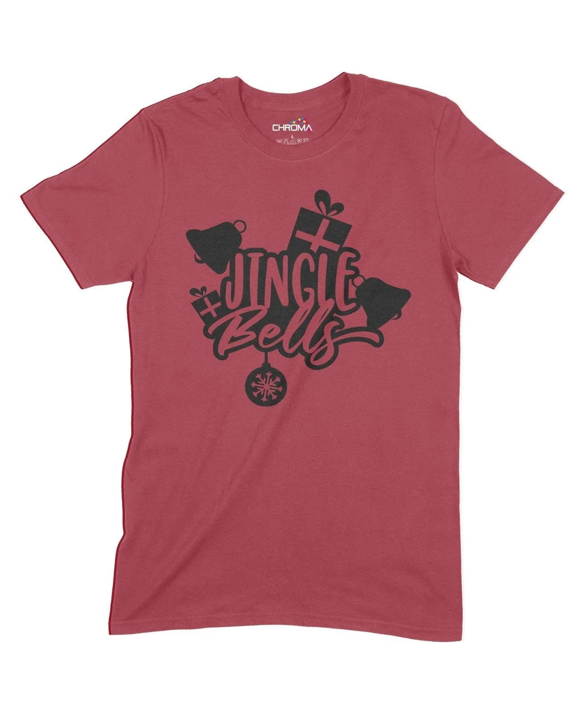 Jingle Bells Unisex Adult T-Shirt Chroma Clothing
