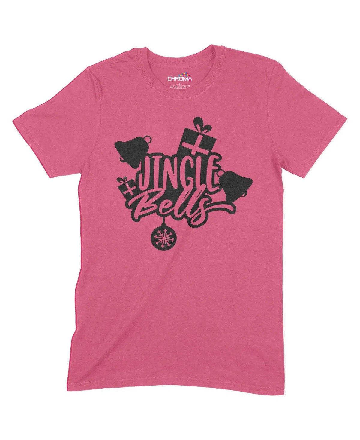 Jingle Bells Unisex Adult T-Shirt Chroma Clothing