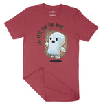 Little Ghost Here For The Boo's Unisex Adult T-Shirt | Premium Hallowe Chroma Clothing