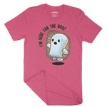 Little Ghost Here For The Boo's Unisex Adult T-Shirt | Premium Hallowe Chroma Clothing