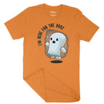 Little Ghost Here For The Boo's Unisex Adult T-Shirt | Premium Hallowe Chroma Clothing
