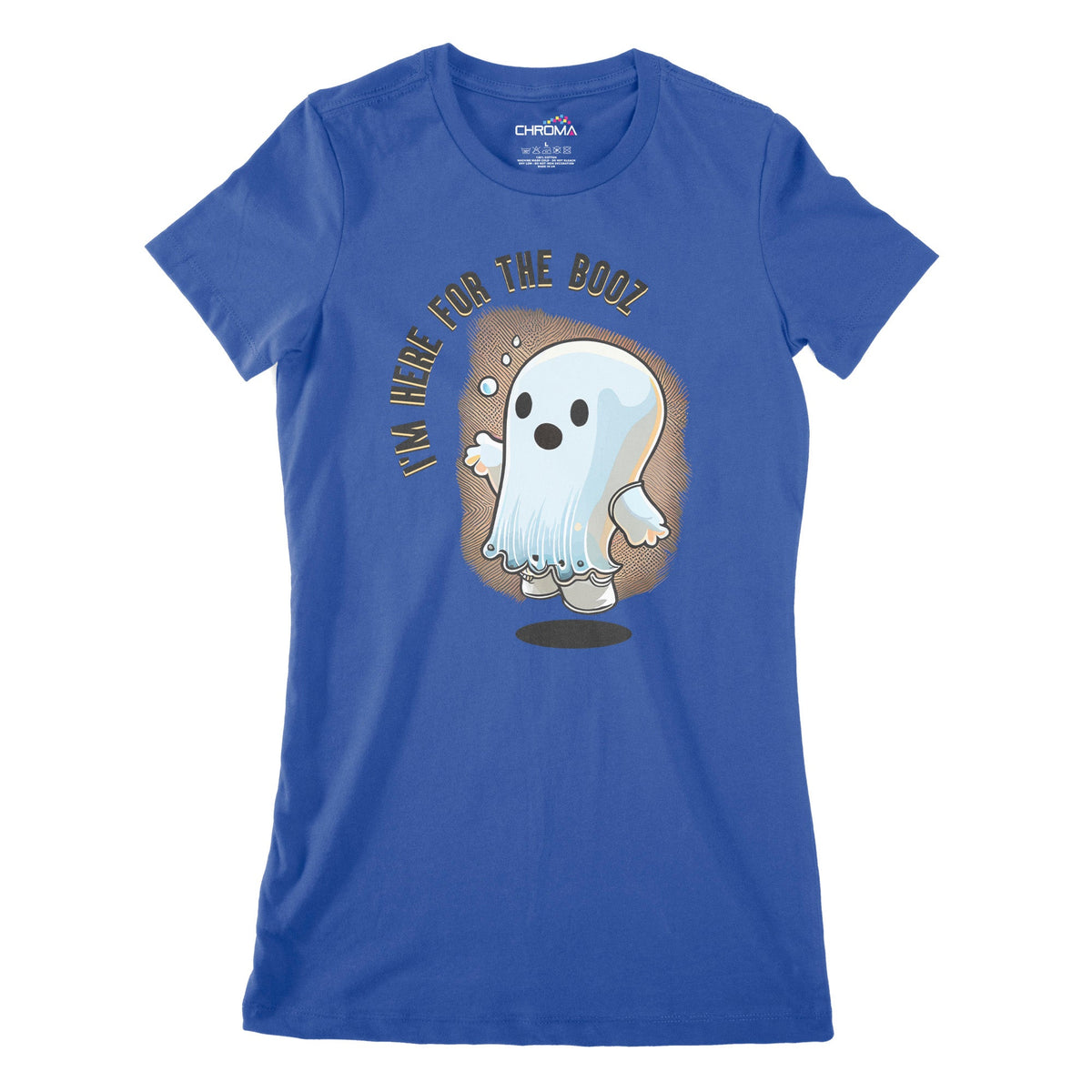 Little Ghost Here For The Boo's Women's Classic Fitted T-Shirt | Premi Chroma Clothing