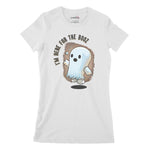 Little Ghost Here For The Boo's Women's Classic Fitted T-Shirt | Premi Chroma Clothing