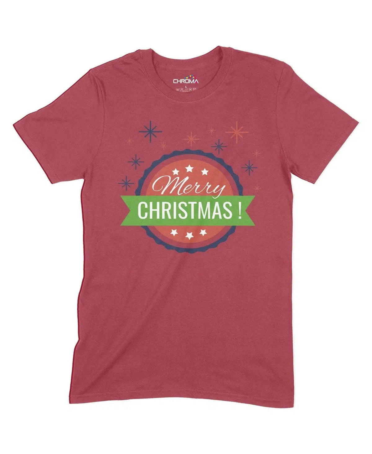 Merry Christmas! Unisex Adult T-Shirt Chroma Clothing