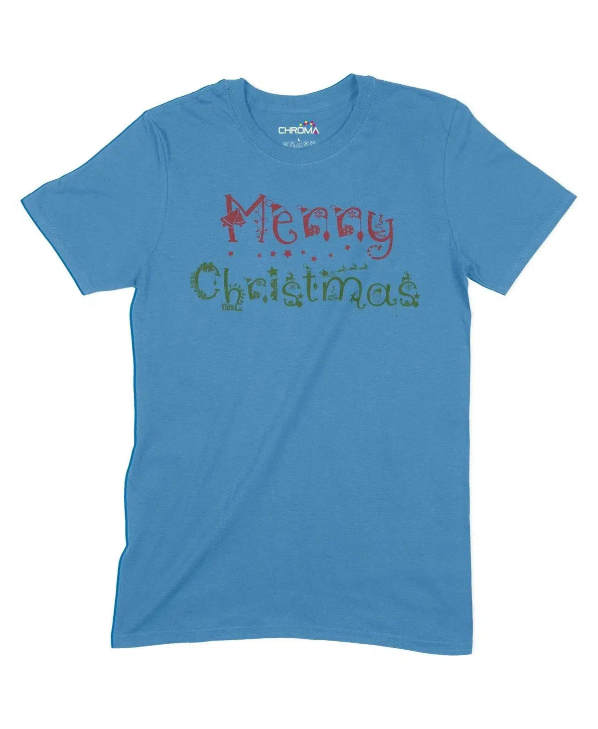 Merry Christmas Unisex Adult T-Shirt Chroma Clothing