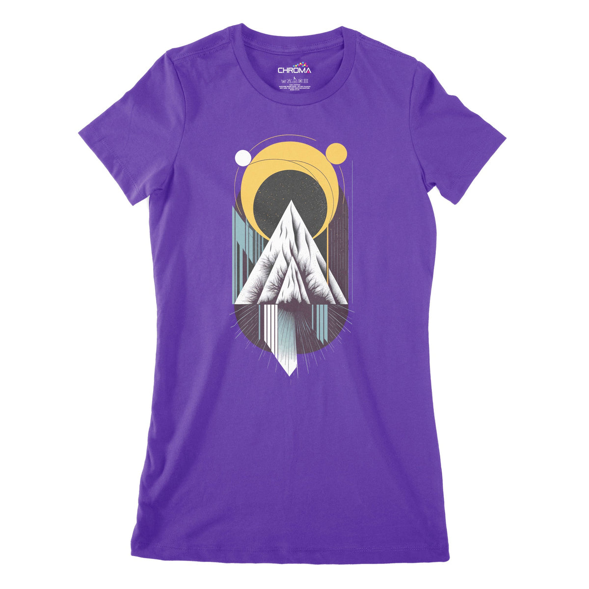 Modern Minimilist Women's Classic Fitted T-Shirt Chroma Clothing