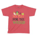 No Rest For The Wicked Halloween Kids T-Shirt | Premium Halloween Clot Chroma Clothing
