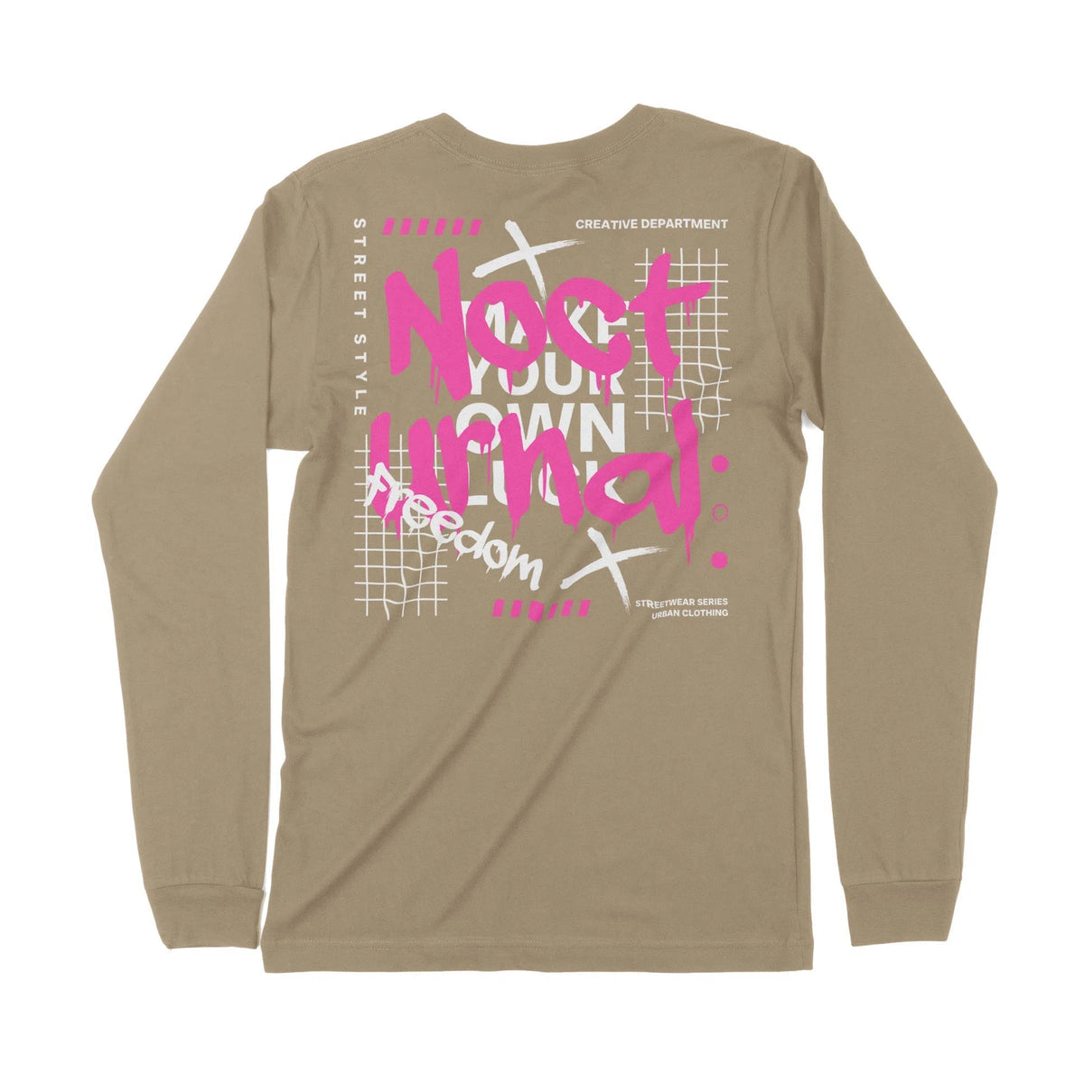 Nocturnal | Dual Print | Long-Sleeve T-Shirt | Premium Quality Streetw Chroma Clothing