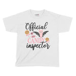 Official Candy Inspector Halloween Kids T-Shirt | Premium Halloween Cl Chroma Clothing