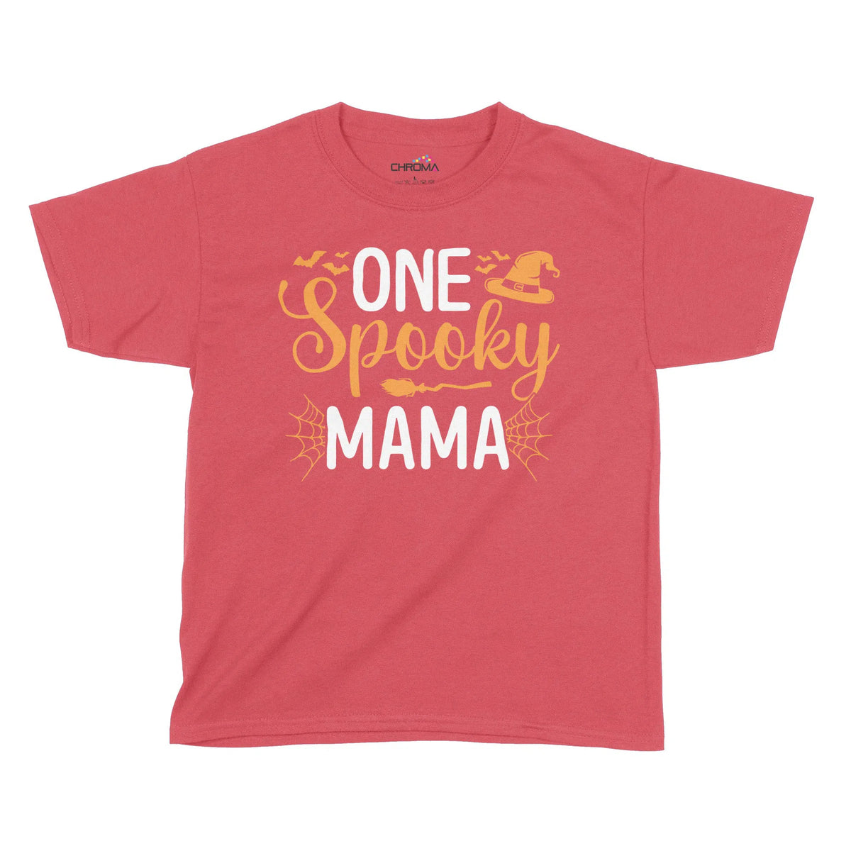 One Spooky Mama Halloween Kids T-Shirt | Premium Halloween Clothing Chroma Clothing