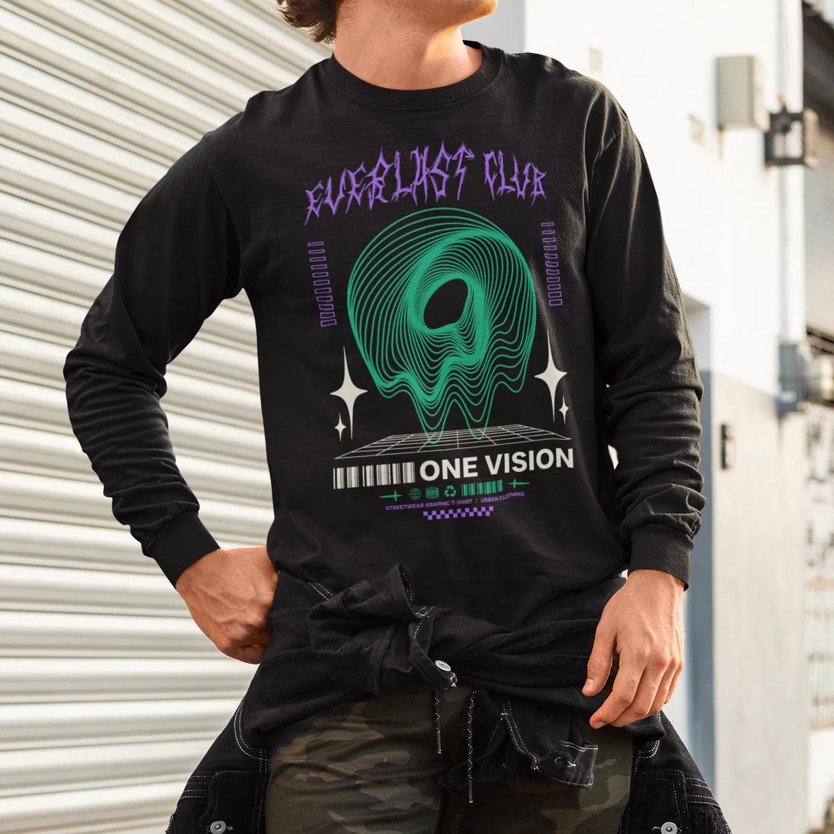 One Vision | Long-Sleeve T-Shirt | Premium Quality Streetwear Chroma Clothing