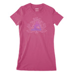 Pink Lotus Yoga Women's Classic Fitted T-Shirt Chroma Clothing