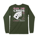 Play The Cards | Back Print | Long-Sleeve T-Shirt | Premium Quality St Chroma Clothing