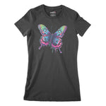 Psychedelic Butterfly Women's Classic Fitted T-Shirt Chroma Clothing
