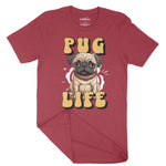 Pug Life Dog Lover Unisex Adult T-Shirt Chroma Clothing