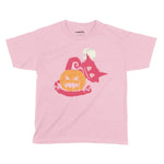 Pumpkin Cat Halloween Kids T-Shirt | Premium Halloween Clothing Chroma Clothing