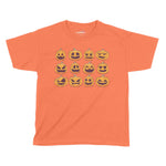 Pumpkin Faces Halloween Kids T-Shirt | Premium Halloween Clothing Chroma Clothing