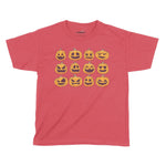 Pumpkin Faces Halloween Kids T-Shirt | Premium Halloween Clothing Chroma Clothing