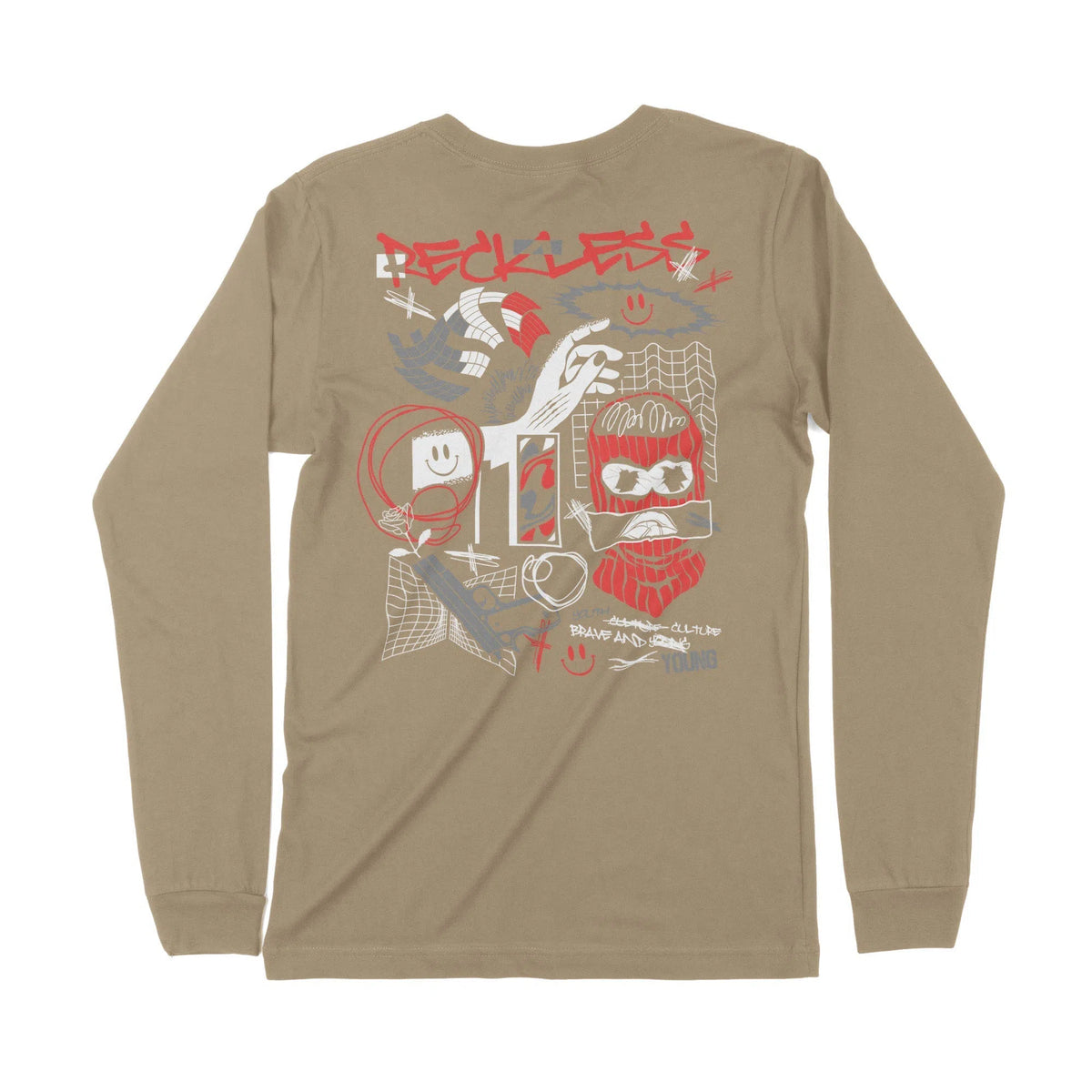 Reckless | Dual Print | Long-Sleeve T-Shirt | Premium Quality Streetwe Chroma Clothing