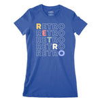 Retro Retro Classic Gaming Women's Classic Fitted T-Shirt | Premium Qu Chroma Clothing