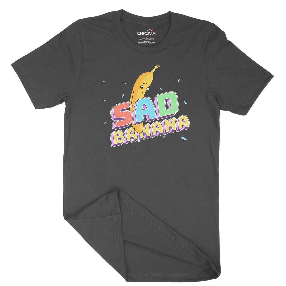 Sad Banana Unisex Adult T-Shirt Chroma Clothing