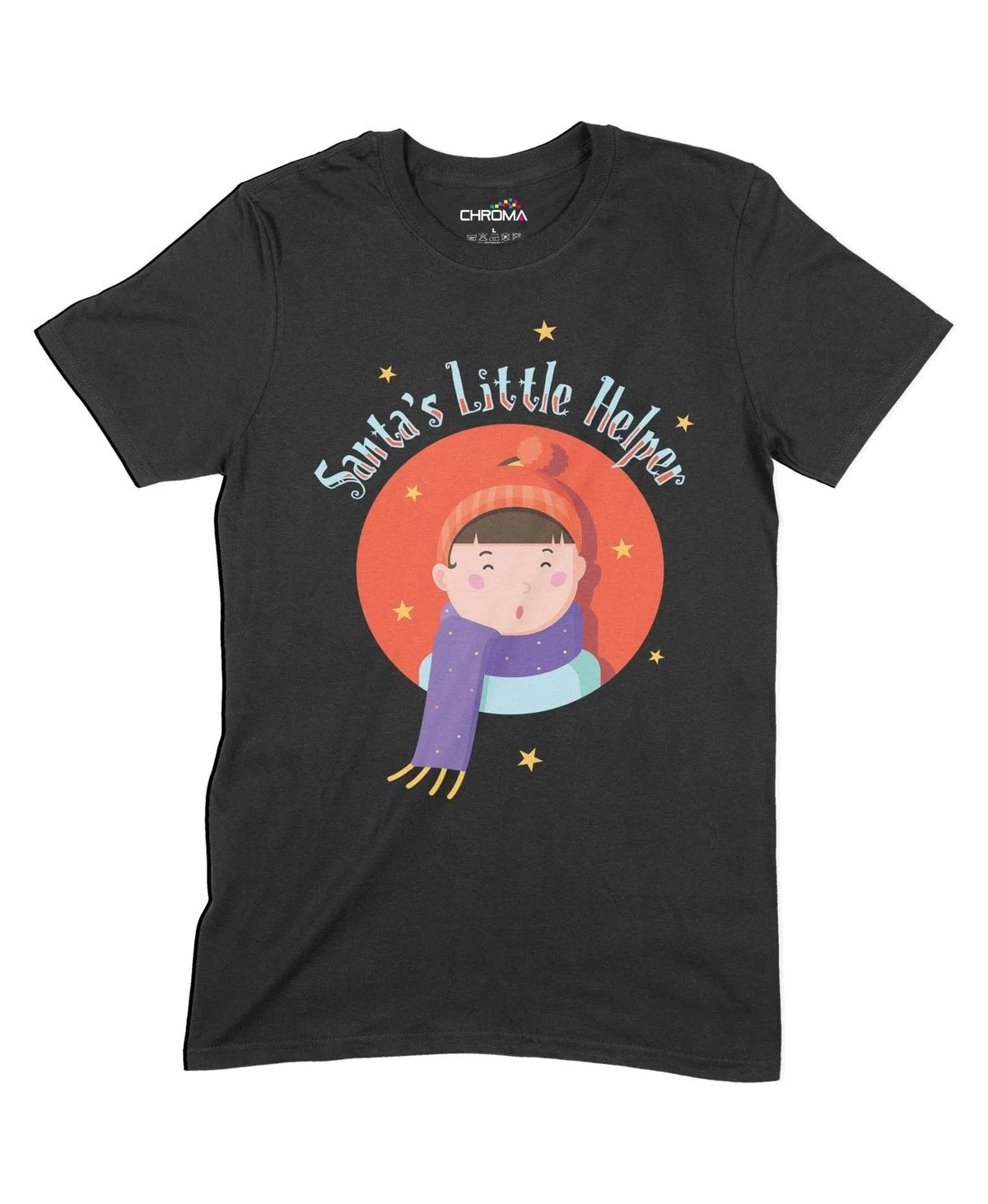 Santa's Little Helper Unisex Adult T-Shirt Chroma Clothing