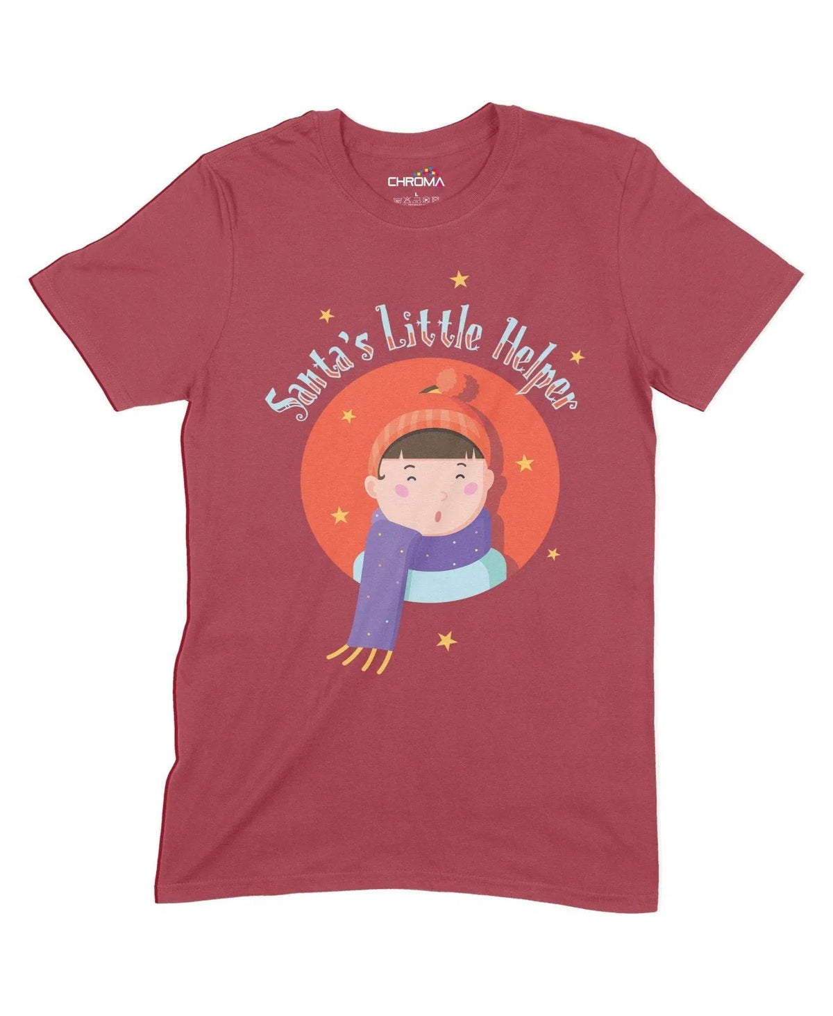 Santa's Little Helper Unisex Adult T-Shirt Chroma Clothing