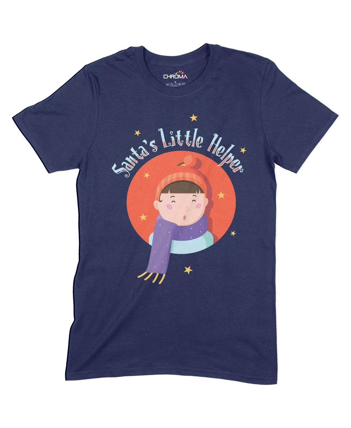 Santa's Little Helper Unisex Adult T-Shirt Chroma Clothing
