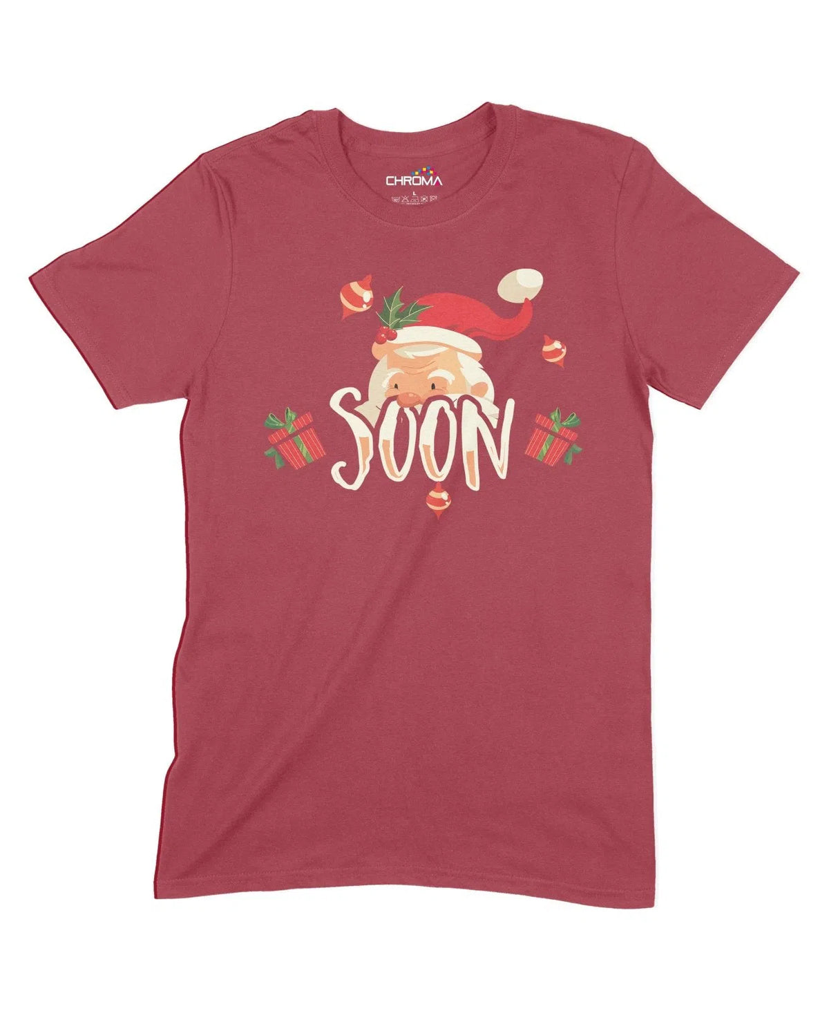 Soon Christmas Unisex Adult T-Shirt Chroma Clothing