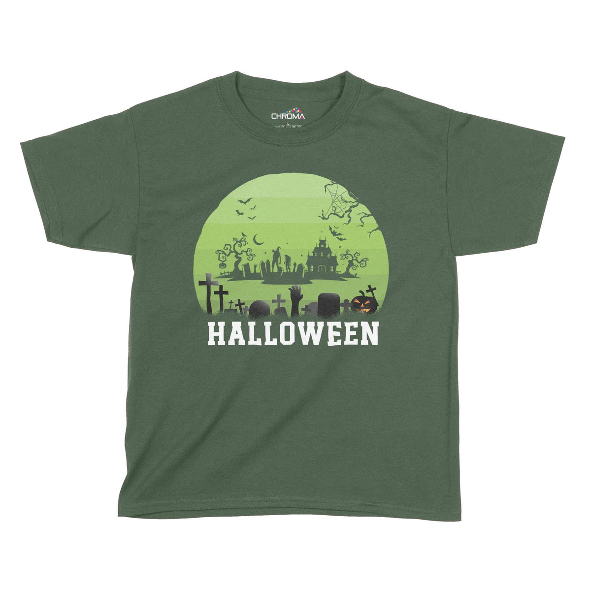 Spooky Halloween Kids T-Shirt | Premium Halloween Clothing Chroma Clothing