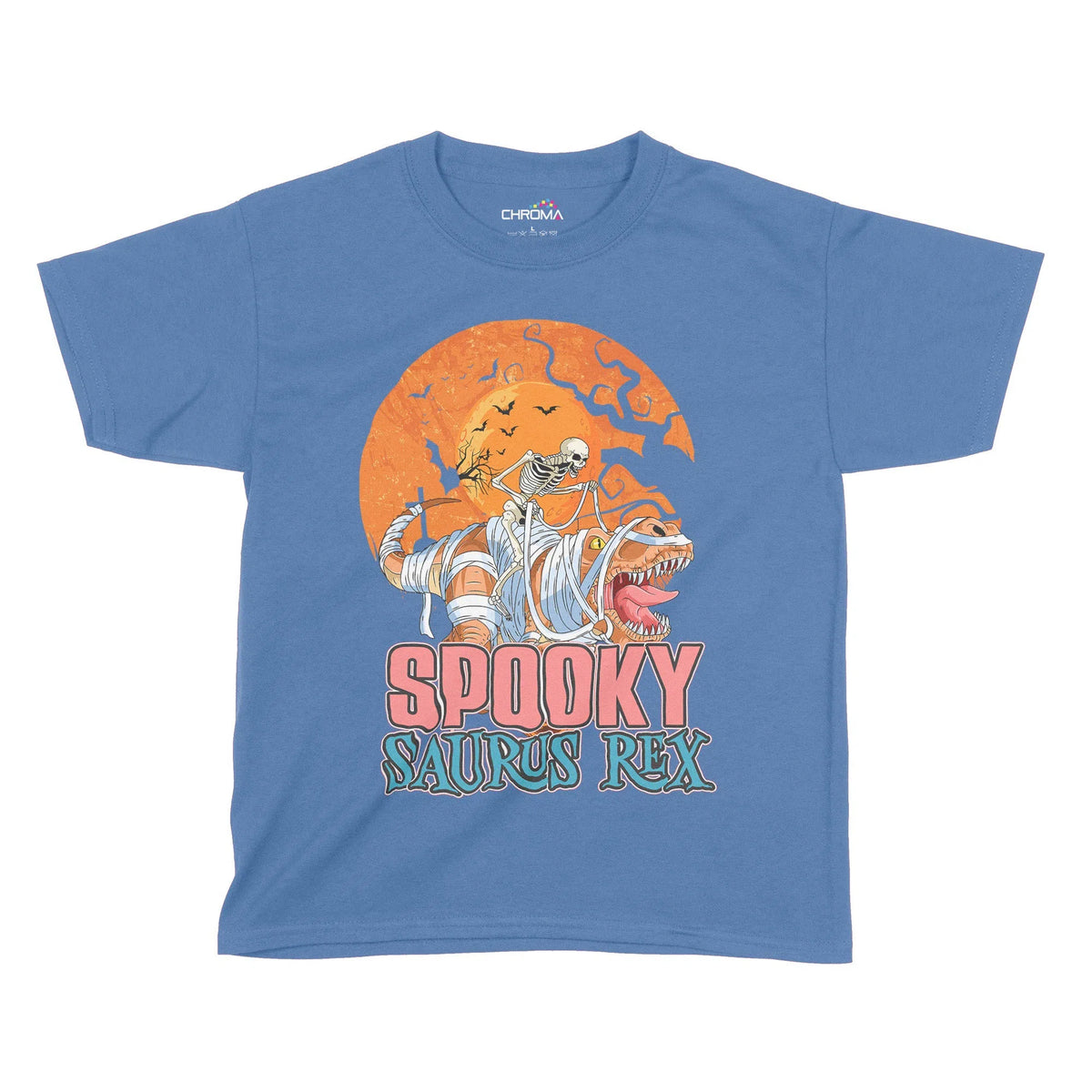 Spooky-Saurus Rex Halloween Kids T-Shirt | Premium Halloween Clothing Chroma Clothing