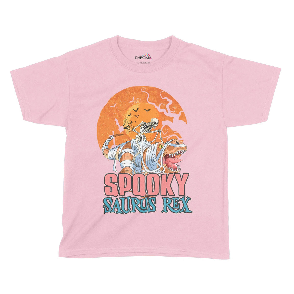 Spooky-Saurus Rex Halloween Kids T-Shirt | Premium Halloween Clothing Chroma Clothing