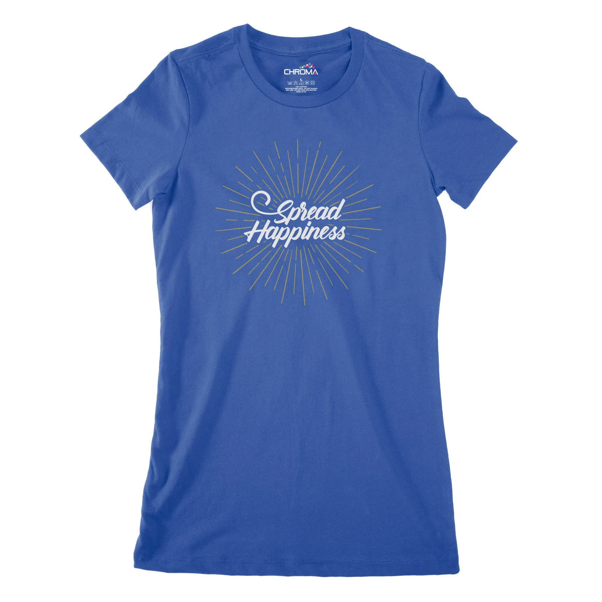 Spread Happiness Women's Classic Fitted T-Shirt Chroma Clothing