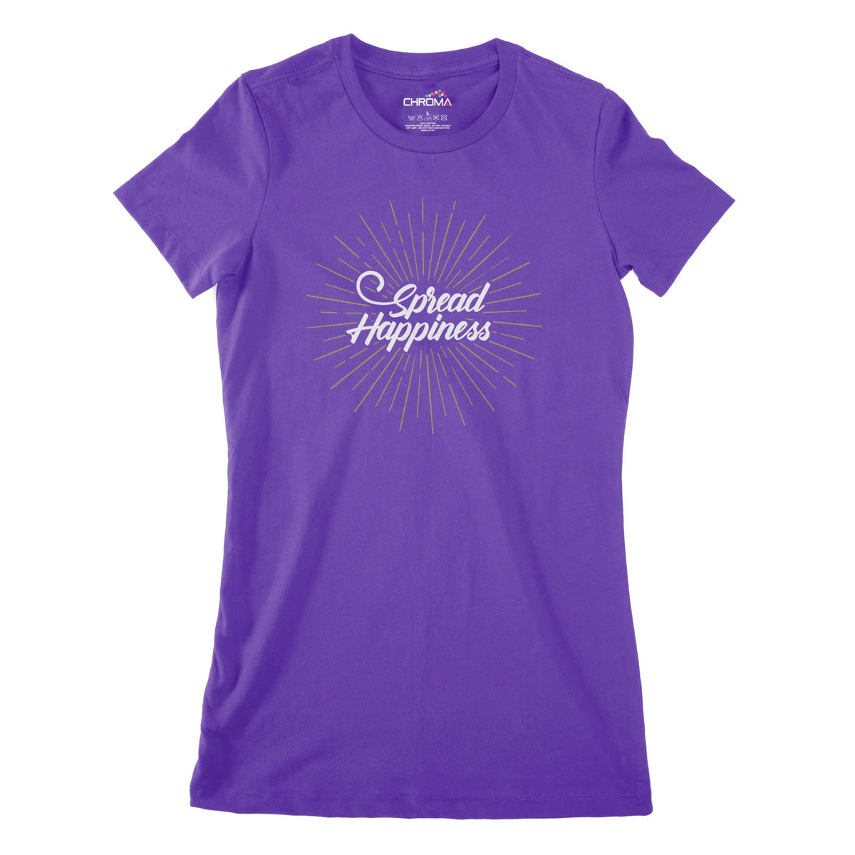 Spread Happiness Women's Classic Fitted T-Shirt Chroma Clothing
