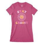 Stay Groovy Women's Classic Fitted T-Shirt Chroma Clothing