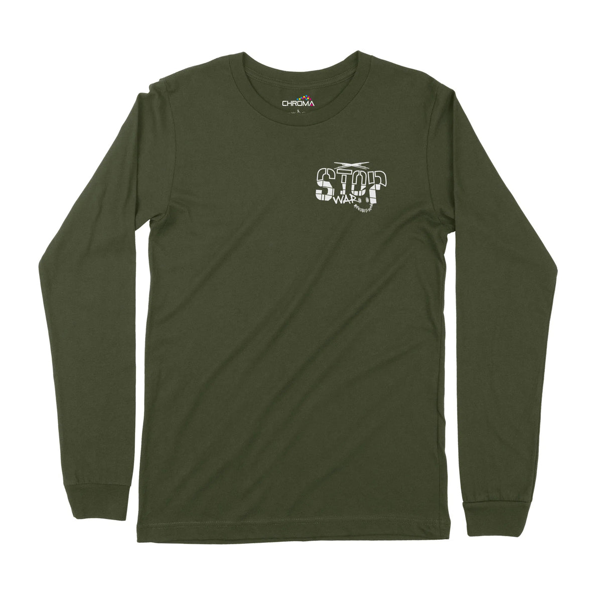 Stop Wars | Dual Print | Long-Sleeve T-Shirt | Premium Quality Streetw Chroma Clothing
