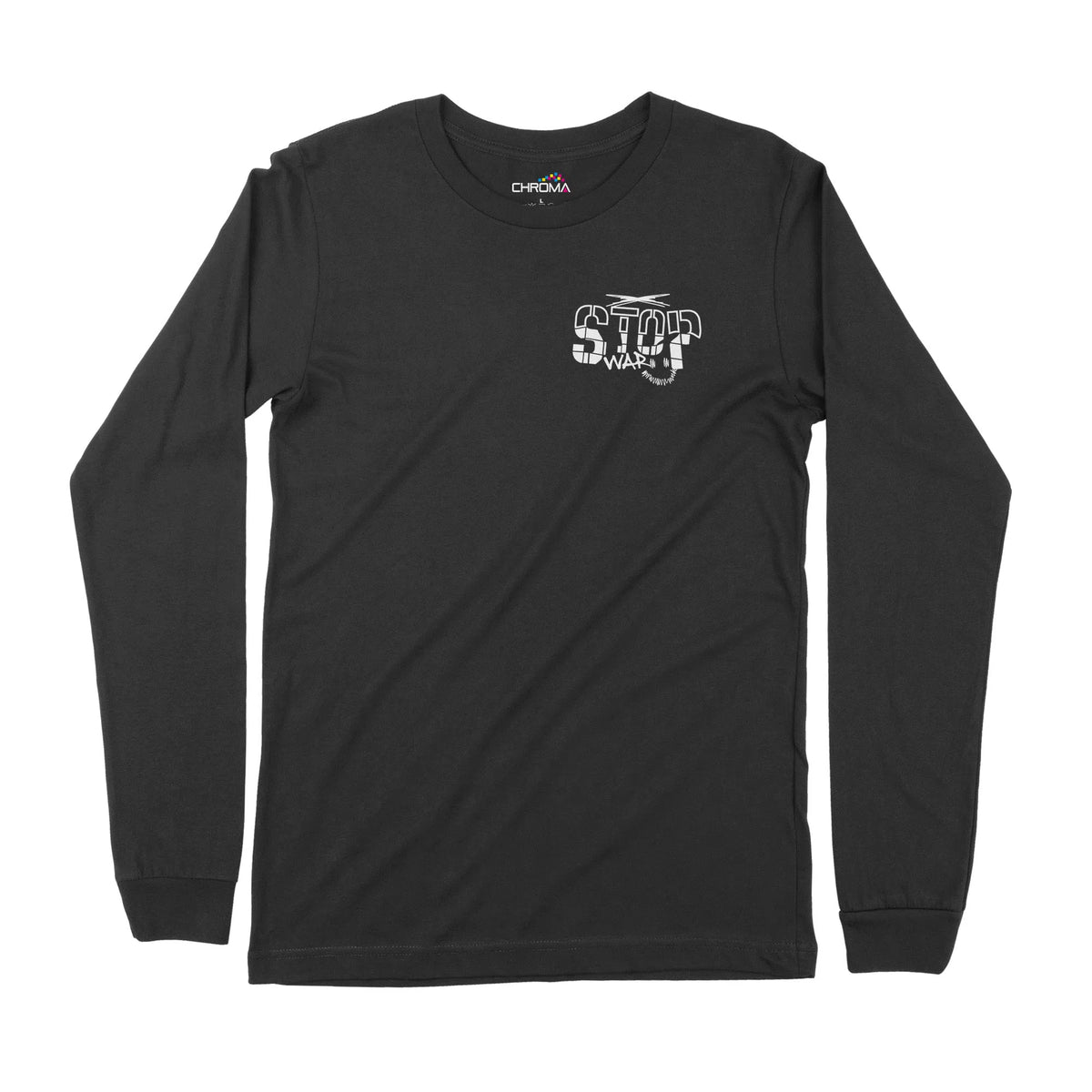 Stop Wars | Dual Print | Long-Sleeve T-Shirt | Premium Quality Streetw Chroma Clothing