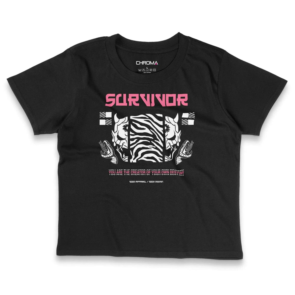 Survivor | Women's Cropped T-Shirt Chroma Clothing