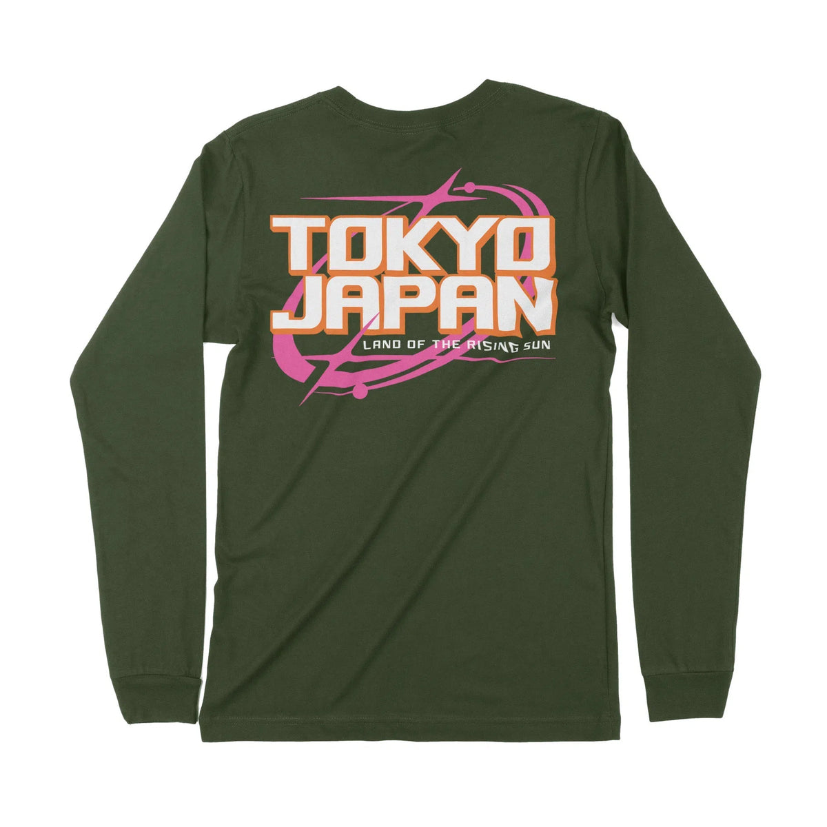 Tokyo Japan | Back Print | Long-Sleeve T-Shirt | Premium Quality Stree Chroma Clothing