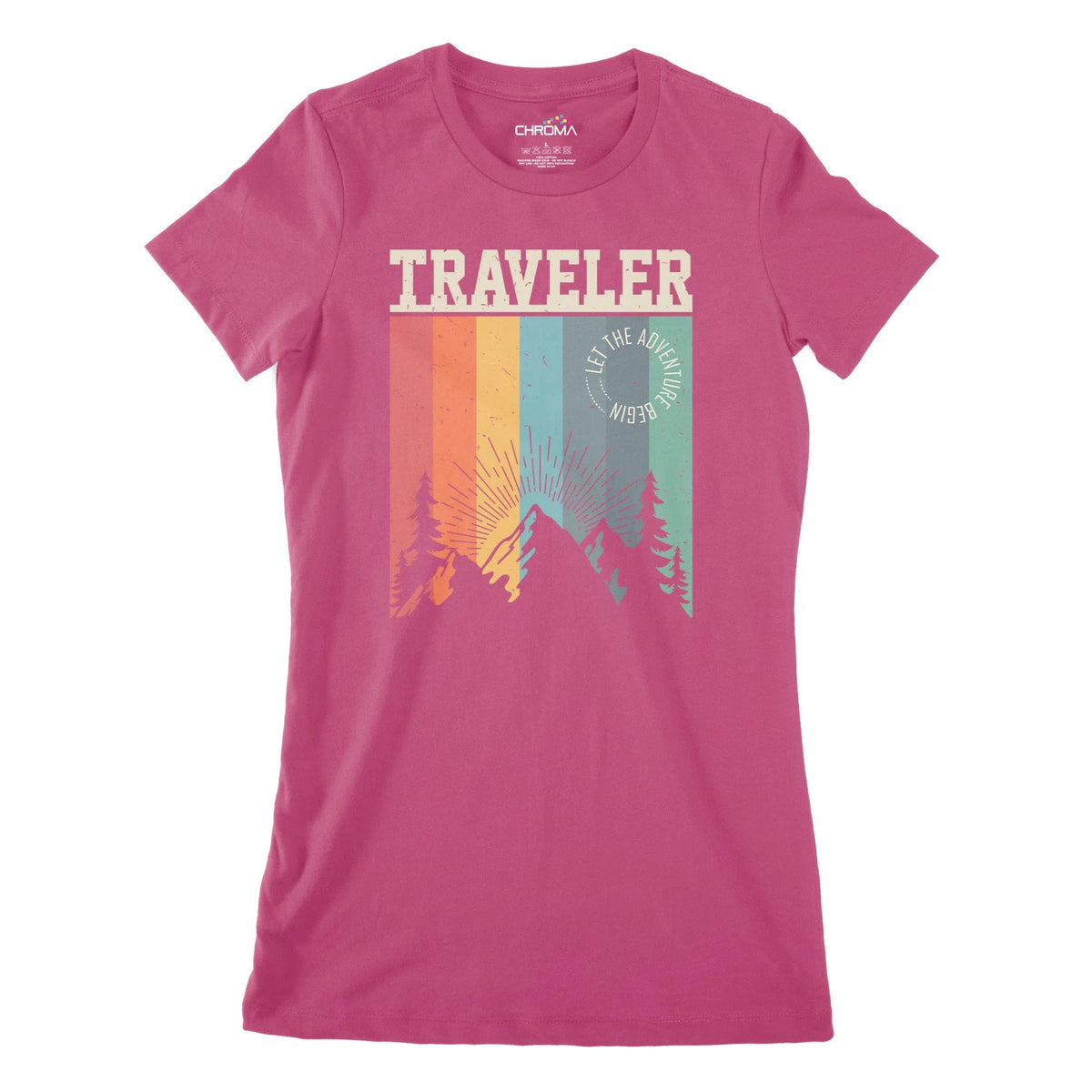 Traveller Women's Classic Fitted T-Shirt Chroma Clothing