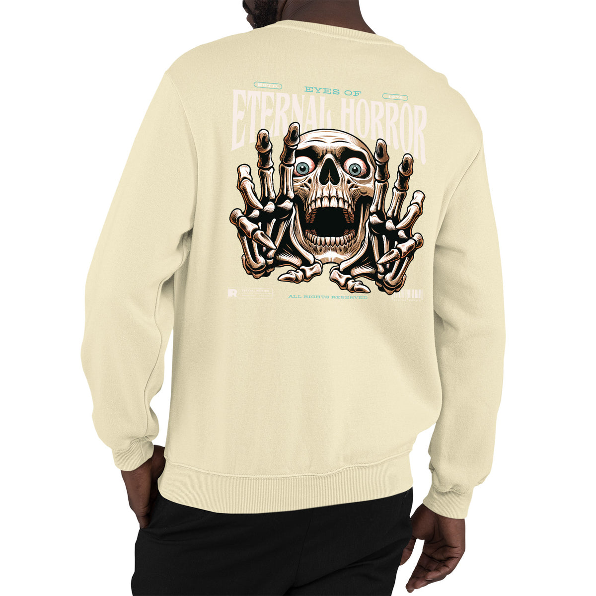 Eyes Of Eternal Horror Adult Sweatshirt | Premium Halloween Clothing