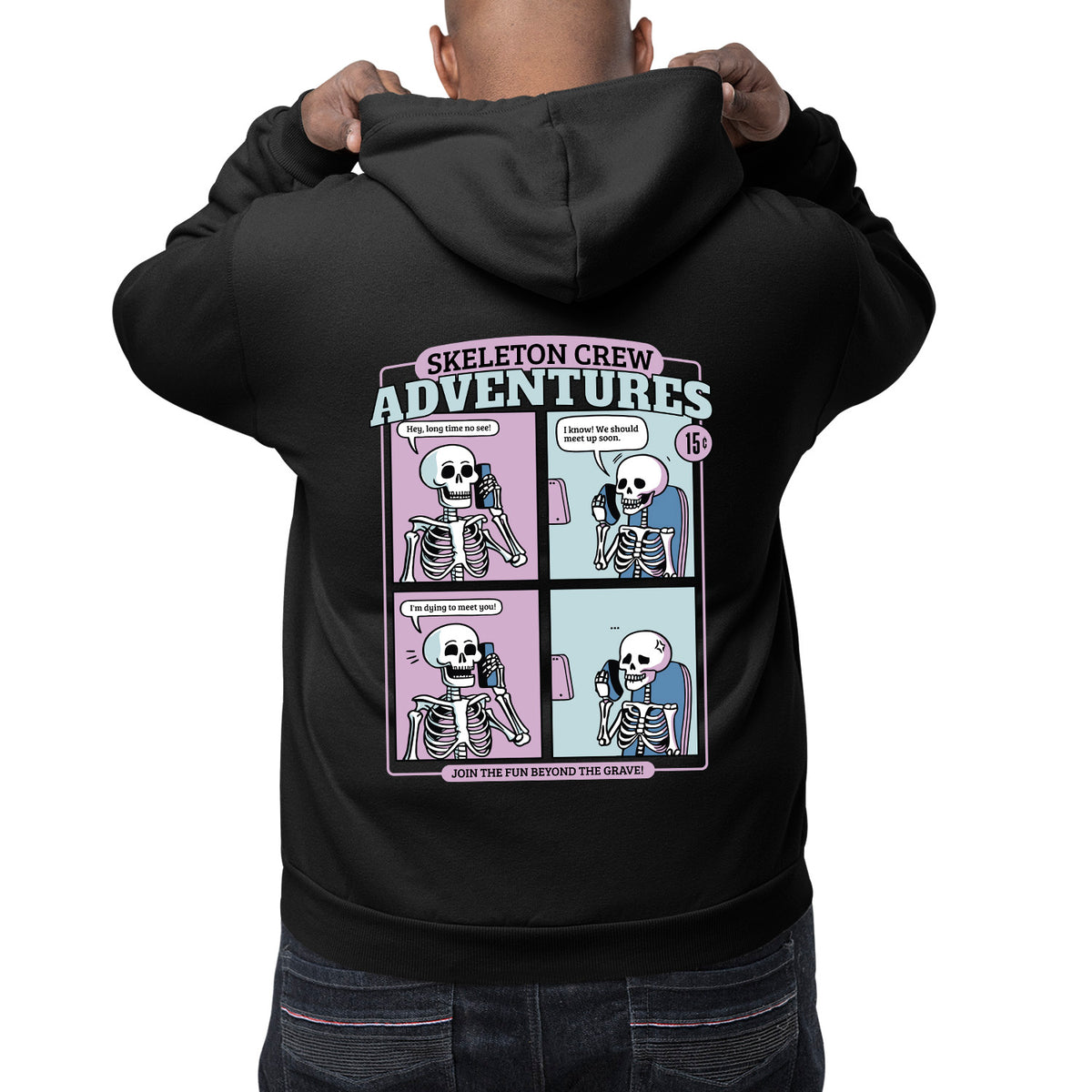 Skeleton Crew Unisex Adult Pullover Hoodie | Premium Halloween Clothing