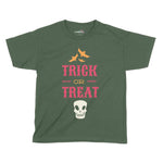Trick Or Treat Halloween Kids T-Shirt | Premium Halloween Clothing Chroma Clothing