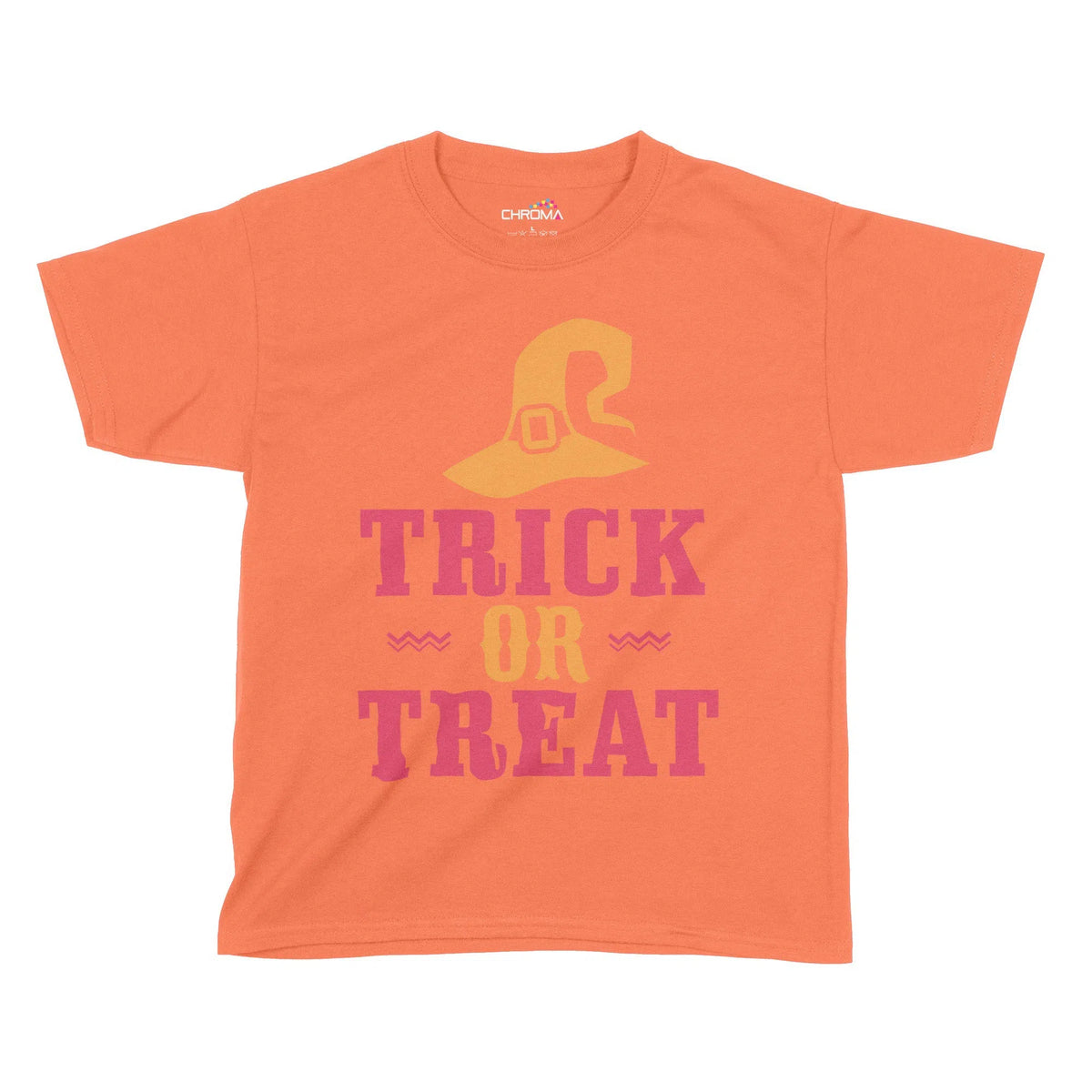 Trick Or Treat Wizard Halloween Kids T-Shirt | Premium Halloween Cloth Chroma Clothing