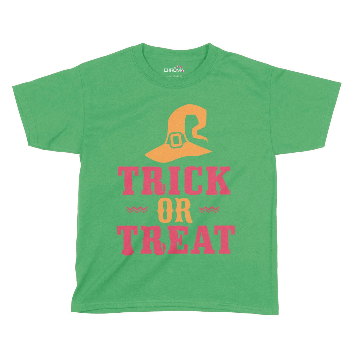 Trick Or Treat Wizard Halloween Kids T-Shirt | Premium Halloween Cloth Chroma Clothing